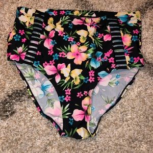 Forever 21 high waisted floral print bottoms